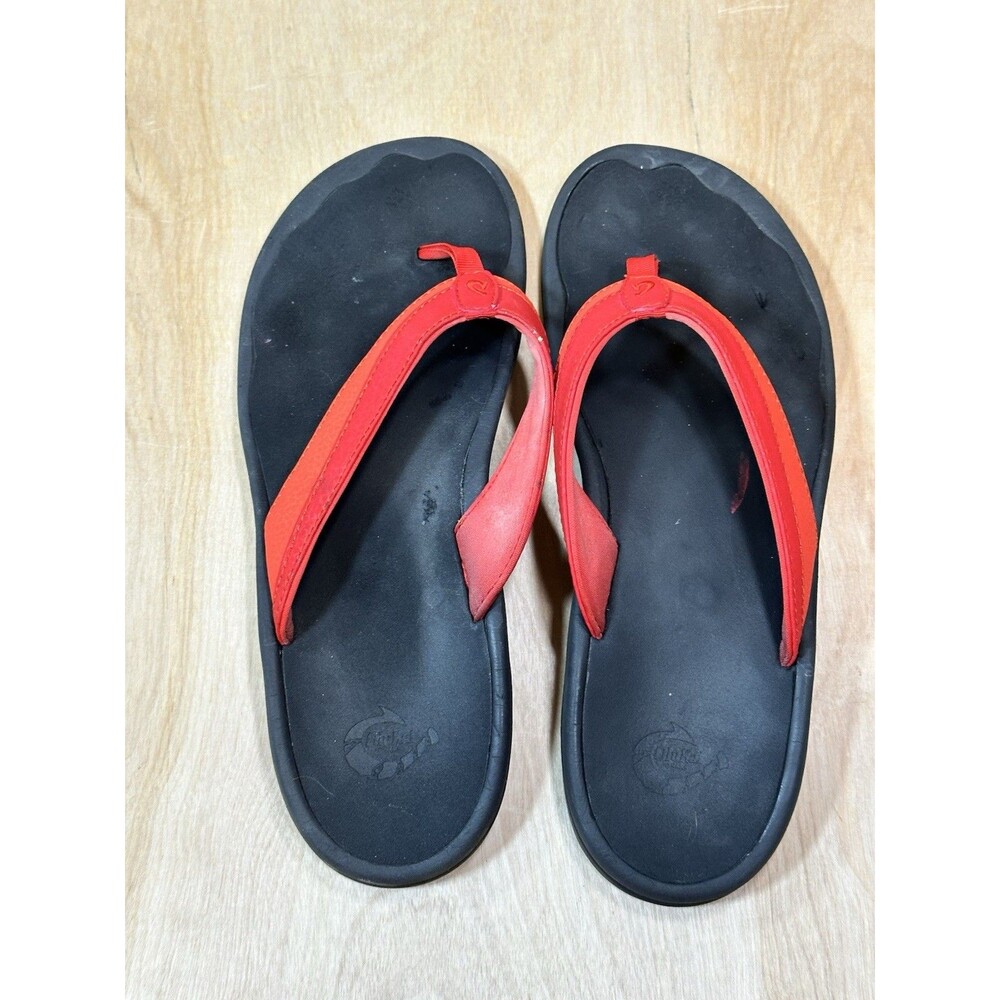 OluKai Ohana Women’s Flip Flops Thong Sandals Red Size 10 - Picture 2 of 7